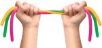 Schylling NeeDoh Noodlies - Sensory Squeeze Toy - Contains 5 Stretchy Noodles - 14 Long - Multicolored (Pack of 1)