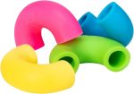 Schylling NeeDoh Mac 'N' Squeeze - Sensory Squeeze Toy - Contains 4 Squishy Noodles - 3 Wide - Color May Vary (Pack of 1)