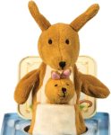 Schylling: Jack in Box - Kangaroo - Classic Pop-Up Music Toy. Momma & Baby Joey Finger Puppet. Plays Song Pop Goes The Weasel. Toddler & Kids 18mo+